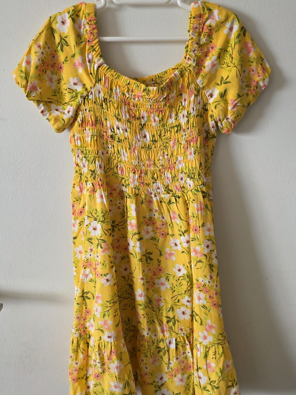 The Children's Place Yellow Floral Smocked Sundress - Picture 1 of 2